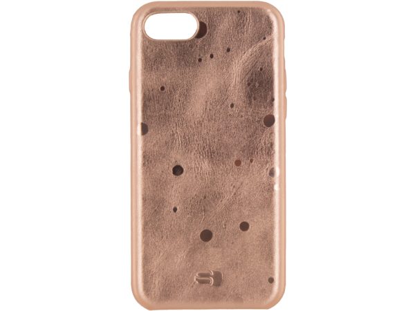 Senza Glam Leather Cover Apple iPhone 7/8/SE (2020/2022) Metallic Rosé