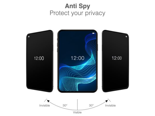 Mobilize Privacy Glass Screen Protector - Black Frame - for Samsung Galaxy A15 4G/5G